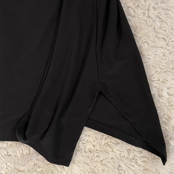 Kenneth Cole Black Drape Front Sleeveless Top - Picture 4 of 5